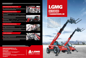 Sollevatori Telescopici Fissi LGMG  H1840