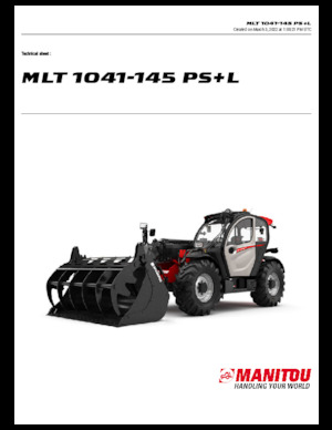 Sollevatori Telescopici Fissi Manitou MLT 1041-145 PS+L