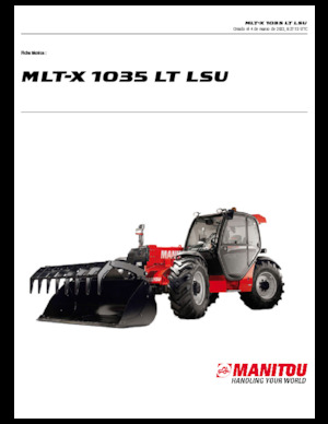 Sollevatori Telescopici Fissi Manitou MLT-X 1035 LT LSU