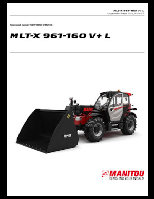 Sollevatori Telescopici Fissi Manitou MLT-X 961-160 V+ L
