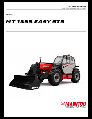 Sollevatori Telescopici Fissi Manitou MT 1335 easy