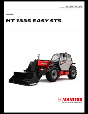 Sollevatori Telescopici Fissi Manitou MT 1335 easy
