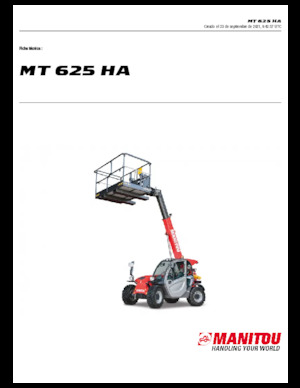 Sollevatori Telescopici Fissi Manitou MT 625 HA