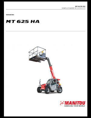 Sollevatori Telescopici Fissi Manitou MT 625 HA