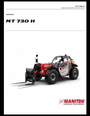 Sollevatori Telescopici Fissi Manitou MT 730 H 75 K Standard (STV)