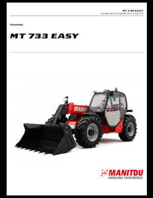 Sollevatori Telescopici Fissi Manitou MT 733 EASY Standard (STV)