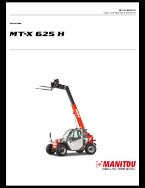 Sollevatori Telescopici Fissi Manitou MT-X 625 H