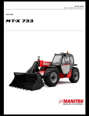 Sollevatori Telescopici Fissi Manitou MT-X 733