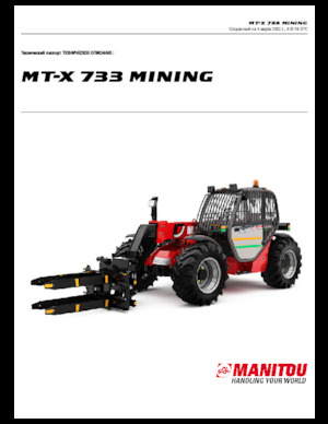 Sollevatori Telescopici Fissi Manitou MT-X 733 Mining