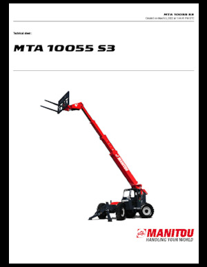 Sollevatori Telescopici Fissi Manitou MTA 10055 S3