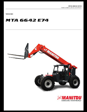 Sollevatori Telescopici Fissi Manitou MTA 6642 E74