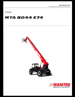 Sollevatori Telescopici Fissi Manitou MTA 8044 E74