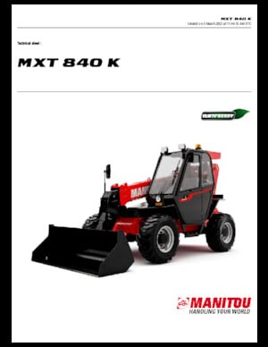 Sollevatori Telescopici Fissi Manitou MXT 840 K
