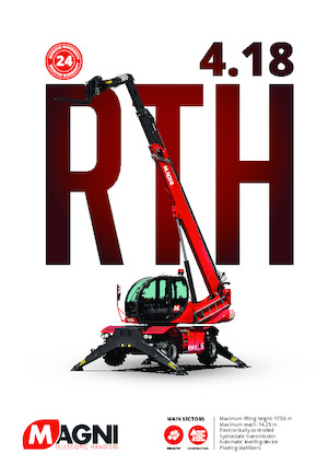 Sollevatori telescopici con torretta girevole MAGNI RTH 4.18 Smart
