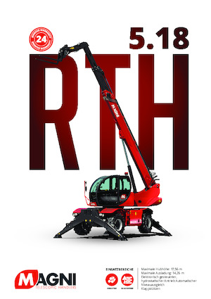 Sollevatori telescopici con torretta girevole MAGNI RTH 5.18 Smart