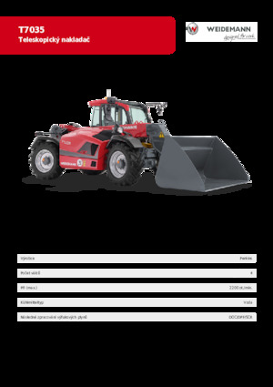 Sollevatori Telescopici Fissi Weidemann T7035 