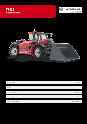 Sollevatori Telescopici Fissi Weidemann T7035 