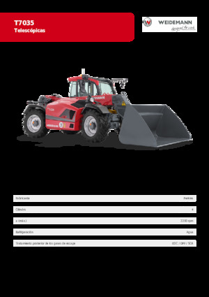 Sollevatori Telescopici Fissi Weidemann T7035 