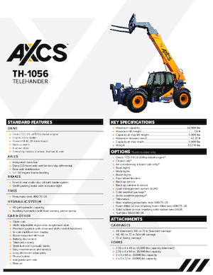 Sollevatori Telescopici Fissi AXCS TH-1056