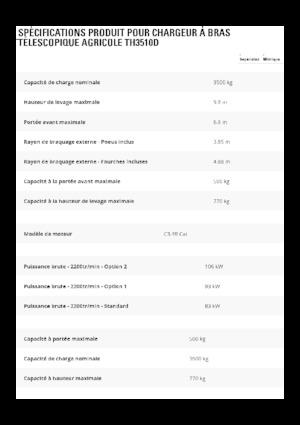 Sollevatori Telescopici Fissi Caterpillar TH3510
