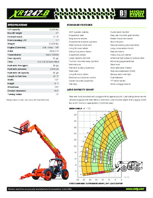 Sollevatori Telescopici Fissi Xtreme XR1247-B