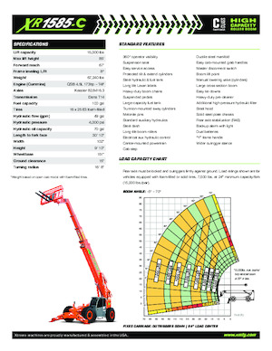 Sollevatori Telescopici Fissi Xtreme XR1585-C