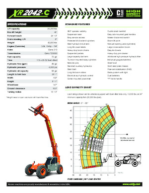 Sollevatori Telescopici Fissi Xtreme XR2042-C