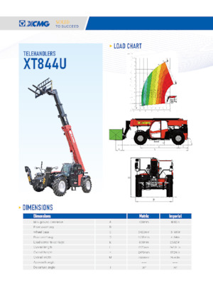 Sollevatori Telescopici Fissi XCMG XT844U