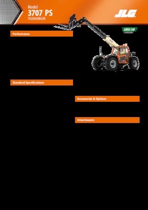 Sollevatori Telescopici Fissi JLG 3707 PS