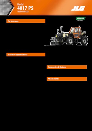 Sollevatori Telescopici Fissi JLG 4017 PS