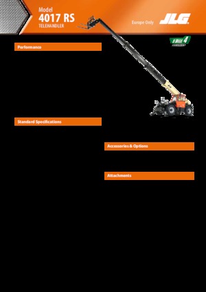 Sollevatori Telescopici Fissi JLG 4017RS-II 