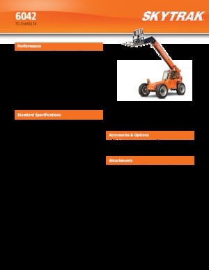 Sollevatori Telescopici Fissi JLG 6042