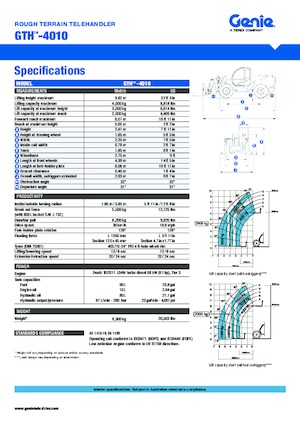 Sollevatori Telescopici Fissi Genie GTH 4010 Turbo