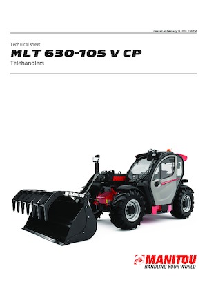 Sollevatori Telescopici Fissi Manitou MLT 630-105 V CP