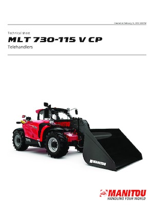 Sollevatori Telescopici Fissi Manitou MLT 730-115 V CP