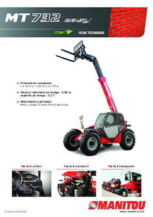 Sollevatori Telescopici Fissi Manitou MT 732 Easy