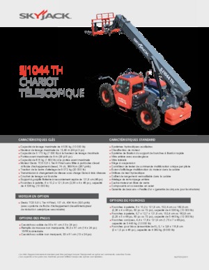 Sollevatori Telescopici Fissi Skyjack SJ1044 TH