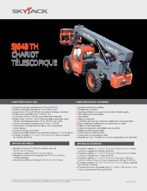 Sollevatori Telescopici Fissi Skyjack SJ643 TH