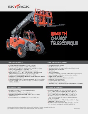 Sollevatori Telescopici Fissi Skyjack SJ843 TH