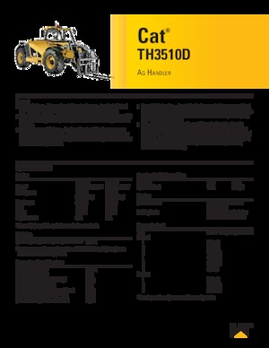 Sollevatori Telescopici Fissi Caterpillar TH3510D