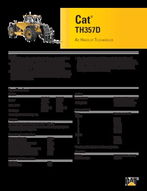 Sollevatori Telescopici Fissi Caterpillar TH357D