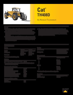 Sollevatori Telescopici Fissi Caterpillar TH408D
