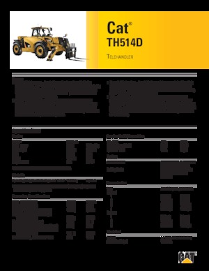 Sollevatori Telescopici Fissi Caterpillar TH514D