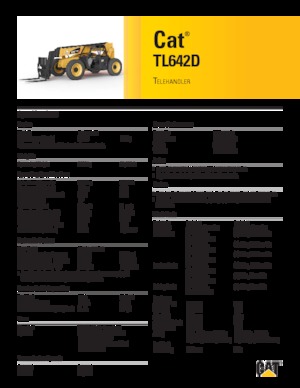 Sollevatori Telescopici Fissi Caterpillar TL642D