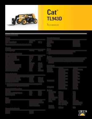 Sollevatori Telescopici Fissi Caterpillar TL943D