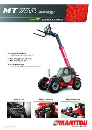 Sollevatori Telescopici Fissi Manitou MT 732-100 PS Comfort
