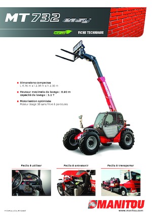 Sollevatori Telescopici Fissi Manitou MT 732-100 PS Comfort