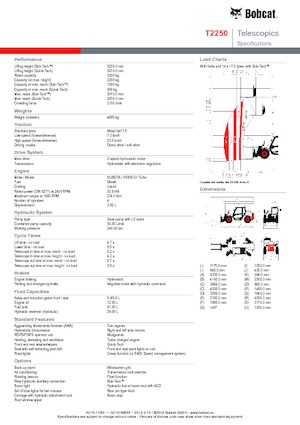 Sollevatori Telescopici Fissi Bobcat T 2250