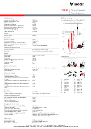 Sollevatori Telescopici Fissi Bobcat T 2250