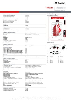 Sollevatori telescopici con torretta girevole Bobcat TR40250